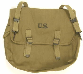 U.S. WW2 M1936 Musette Bag With Shoulder Strap-khaki 1942 